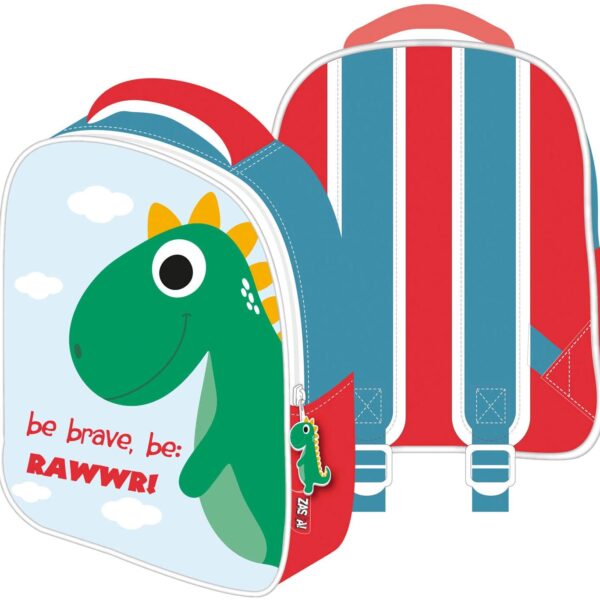 Mochila Dino 28x23x9cm.
