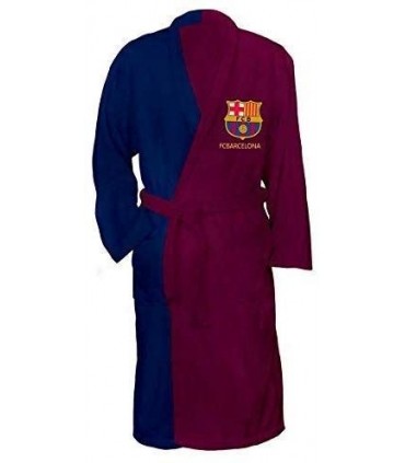 Albornoz Oficial Del F.C.Barcelona Niño 100% Algodón Rizo Americano.