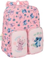 Mochila Infantil Bolsillos Adapt.Carro Stitch Beach 26X11X34Cm