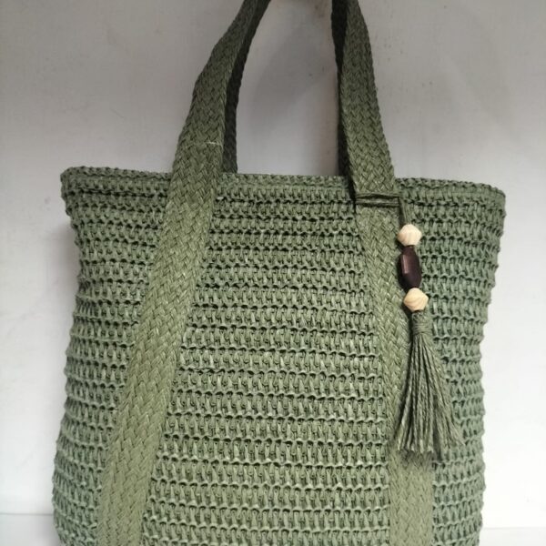 Bolso Señora Rafia  44x36cm