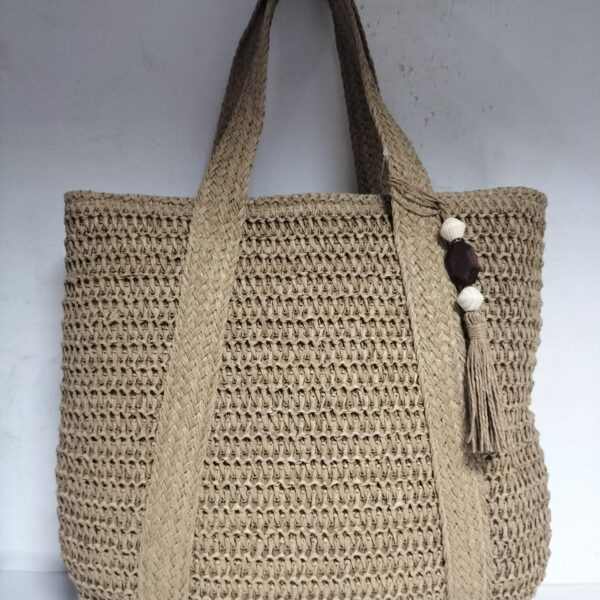 Bolso Señora Rafia  44x36cm