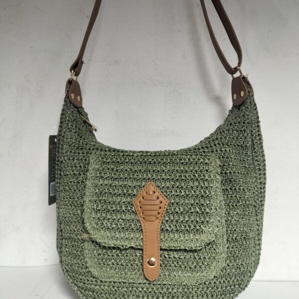 Bolso/Bandolera Señora Rafia 28x28x13cm