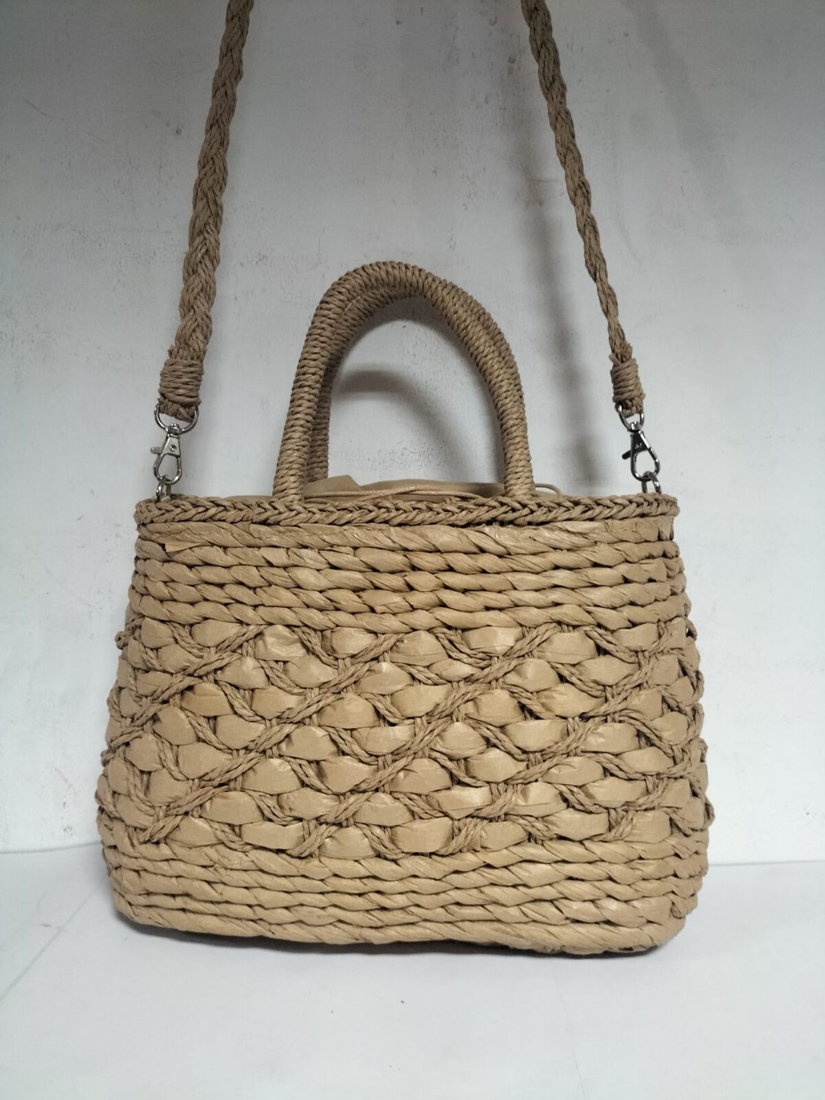 Bolso/Bandolera Señora Rafia 30x22x13cm - Imagen 1