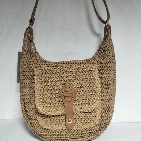 Bolso/Bandolera Señora Rafia 28x28x13cm