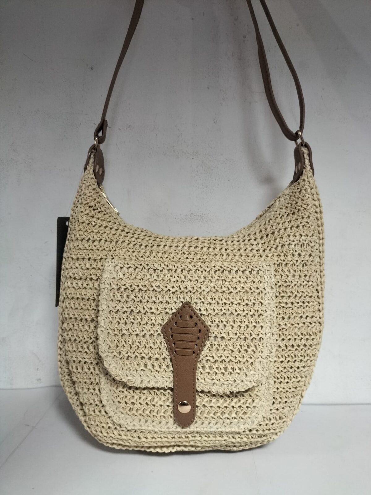 Bolso/Bandolera Señora Rafia 28x28x13cm - Imagen 1