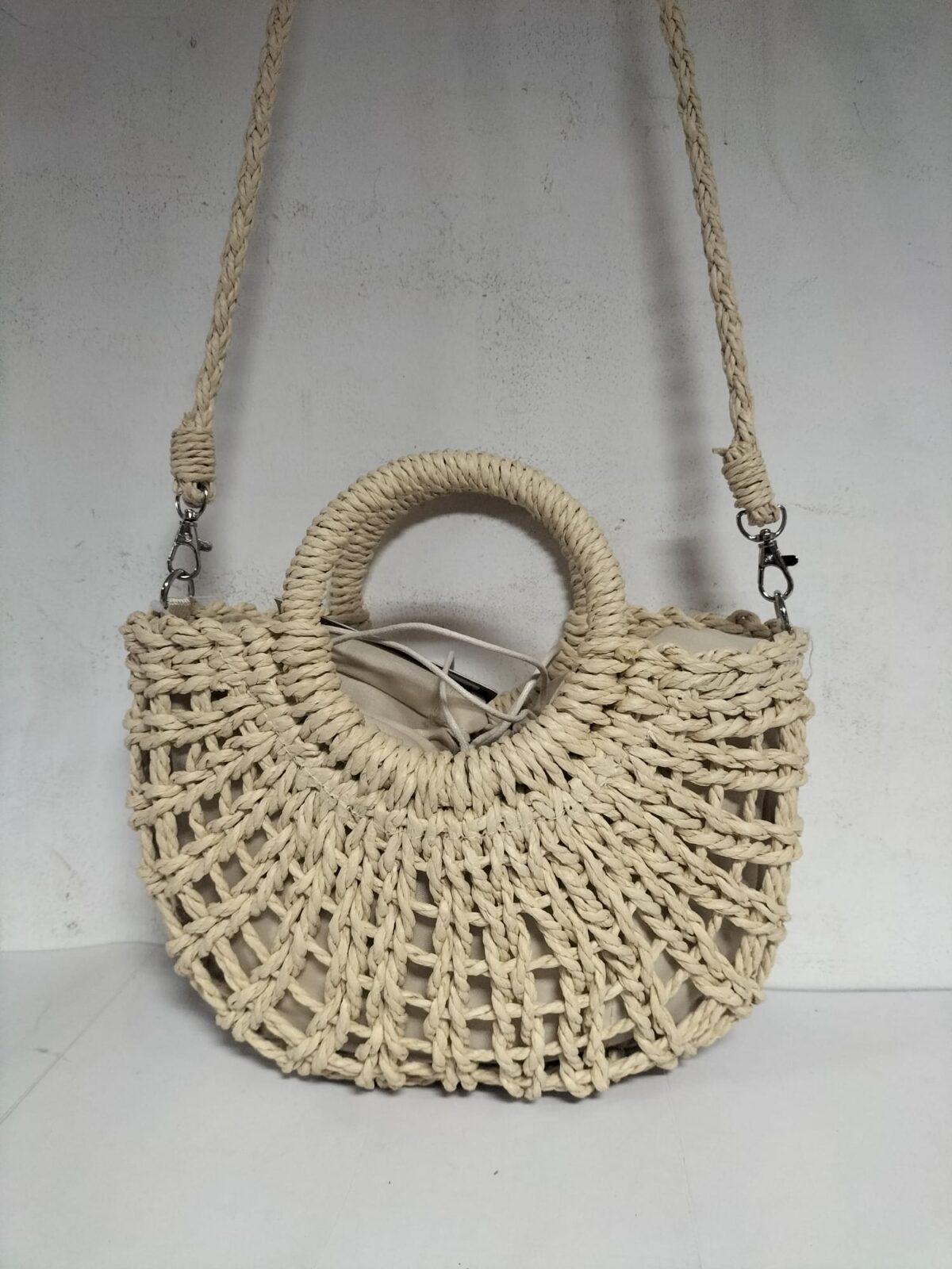 Bolso/Bandolera Señora Rafia 26x20x10cm - Imagen 1