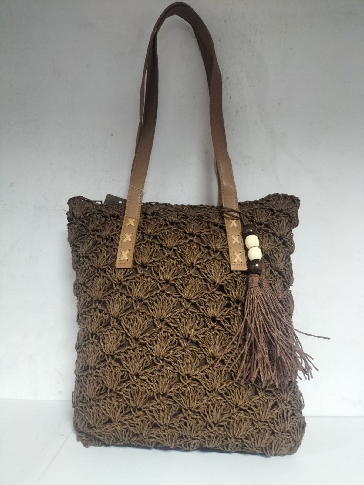 Bolso Señora Rafia 35x30x10cm - Imagen 1