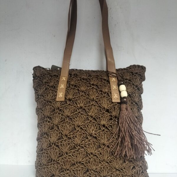 Bolso Señora Rafia 35x30x10cm