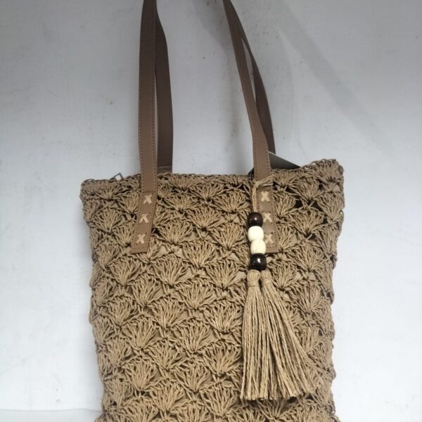 Bolso Señora Rafia 35x30x10cm
