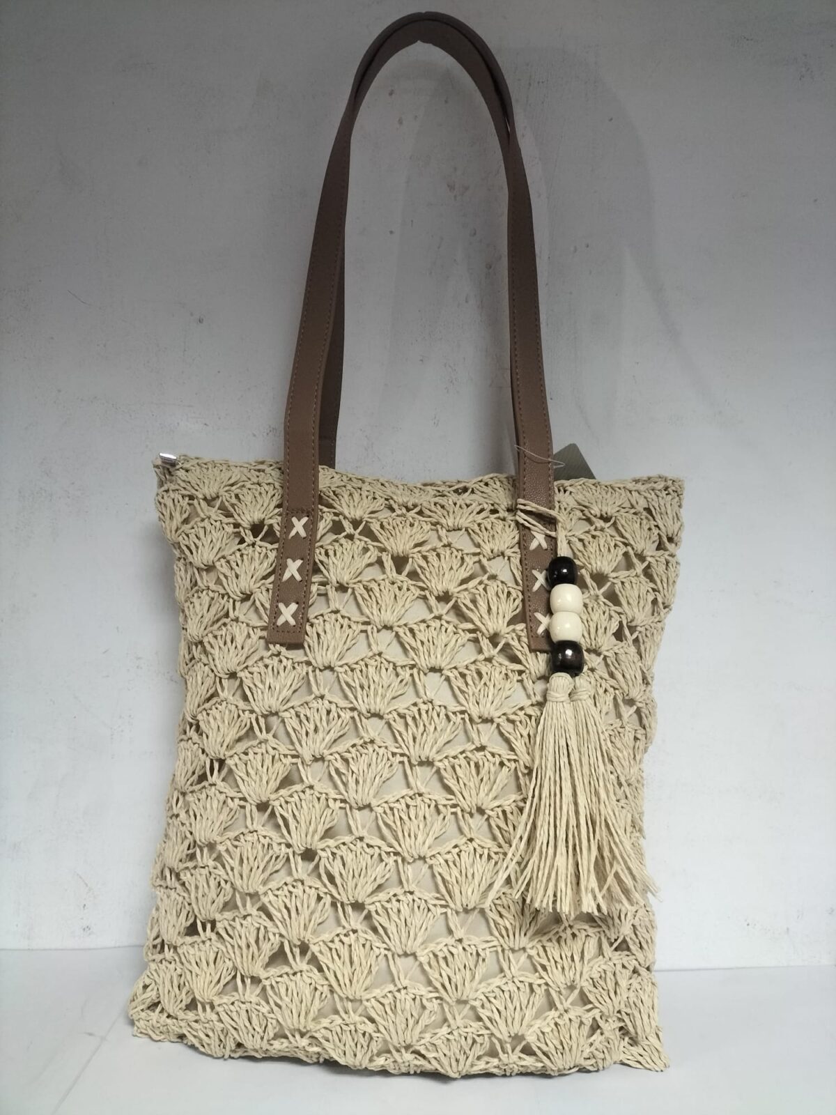 Bolso Señora Rafia 35x30x10cm - Imagen 1