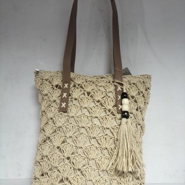 Bolso Señora Rafia 35x30x10cm