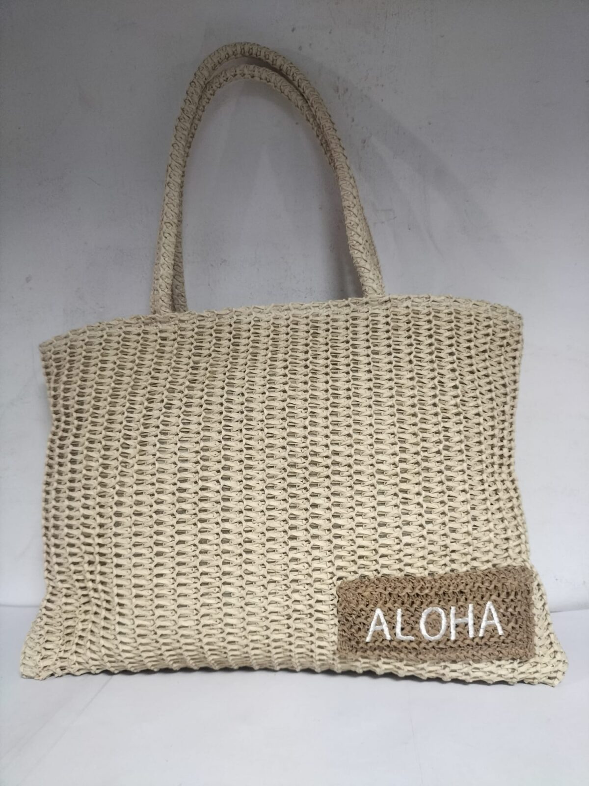 Bolso Señora Rafia 44x34cm - Imagen 1