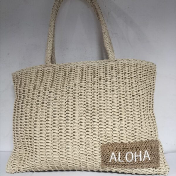 Bolso Señora Rafia 44x34cm