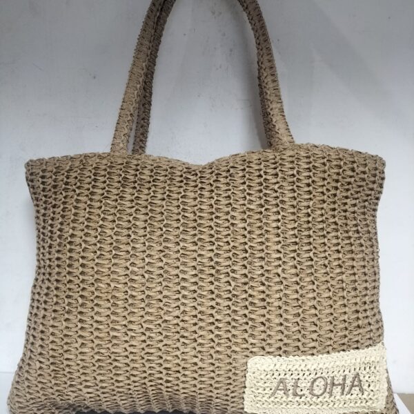 Bolso Señora Rafia 44x34cm