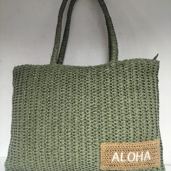 Bolso Señora Rafia 44x34cm
