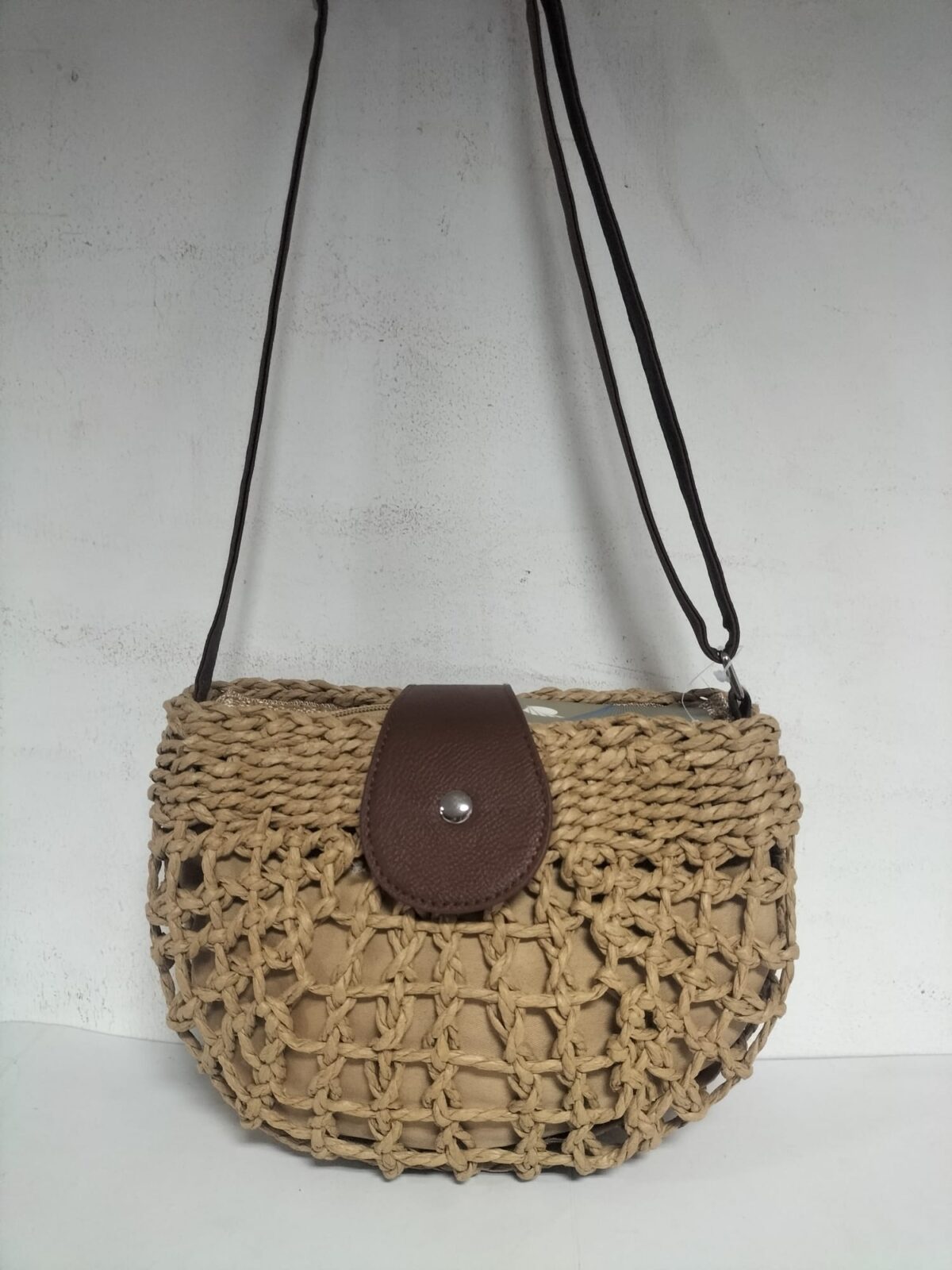 Bolso/Bandolera Señora Rafia 25x18x10cm - Imagen 1