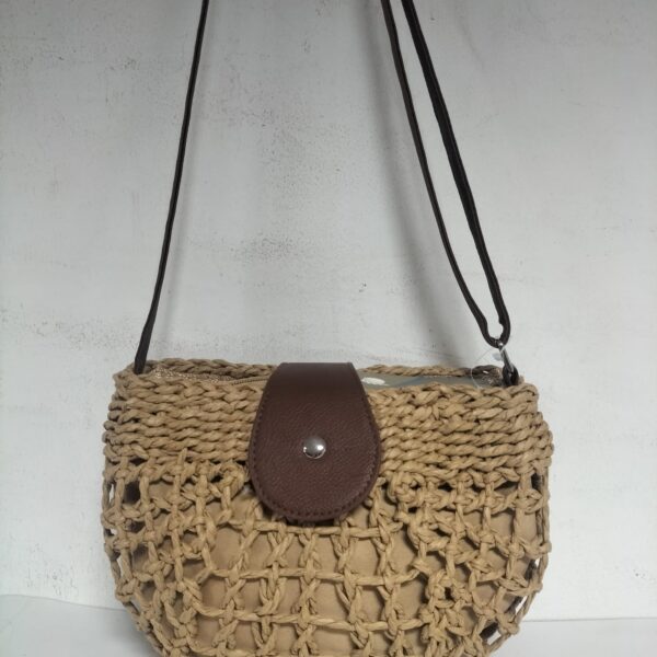 Bolso/Bandolera Señora Rafia 25x18x10cm