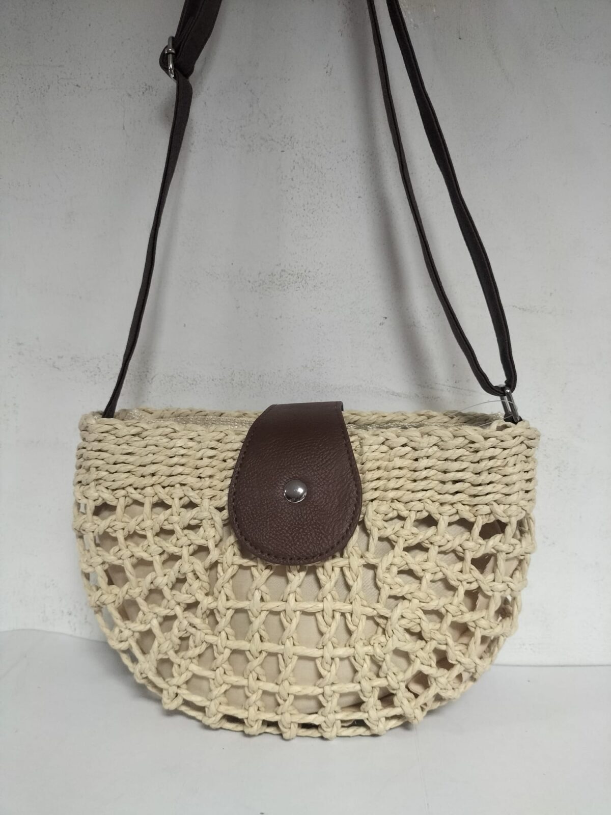 Bolso/Bandolera Señora Rafia 25x18x10cm - Imagen 1