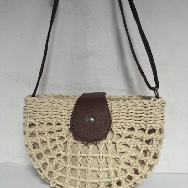 Bolso/Bandolera Señora Rafia 25x18x10cm