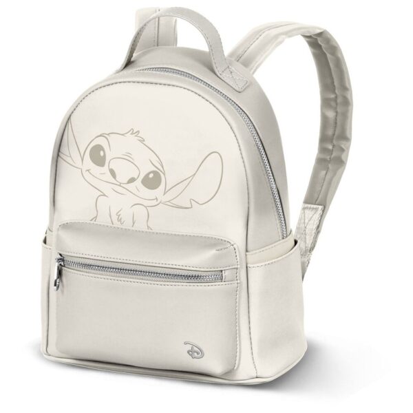Mochila Cream Stitch Disney 29x24,5x15cm.