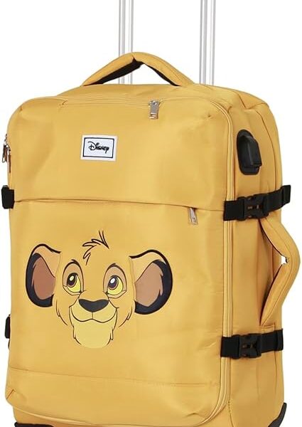 Maleta blanda de Cabina 4 Ruedas El Rey Leon Face 20 x 40 x 55 cm
