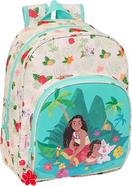 Mochila Infantil Adap. VAIANA 28x10x34 cm
