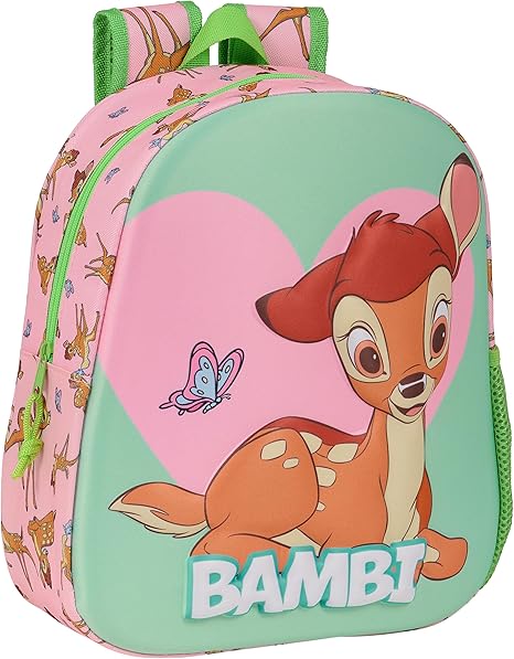Mochila Escolar 3D BAMBI 27x10x33 cm