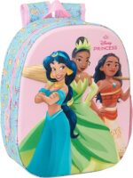 Mochila 3D PRINCESAS DISNEY 27x10x33 cm