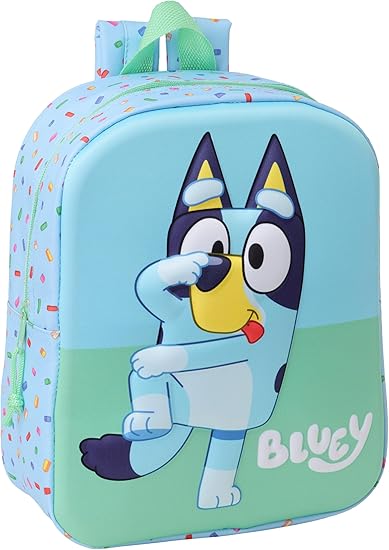 Mochila de Guardería 3D BLUEY 3D 22x10x27 cm