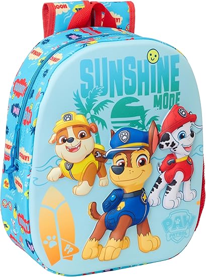 Mochila Diseño 3D PAW PATROL 3D 27x10x33 cm