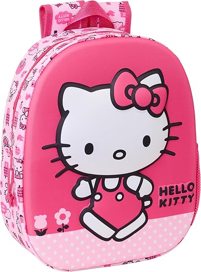Mochila 3D HELLO KITTY 3D 27x10x33 cm