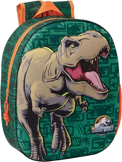 Mochila 3D JURASSIC WORLD 3D 27x10x33 cm
