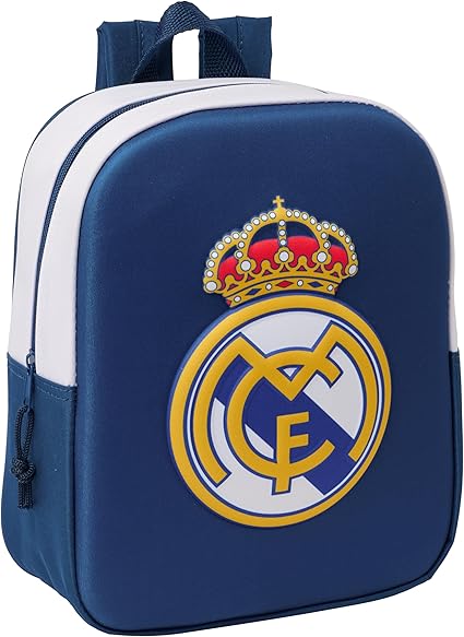 Mochila de Guardería 3D REAL MADRID 3D 22x10x27 cm