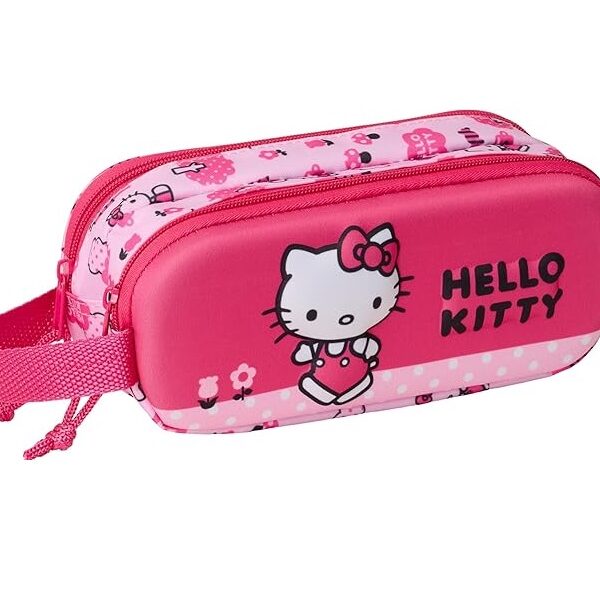Portatodo Doble 3D Hello Kitty 3D -  21x6x8 cm