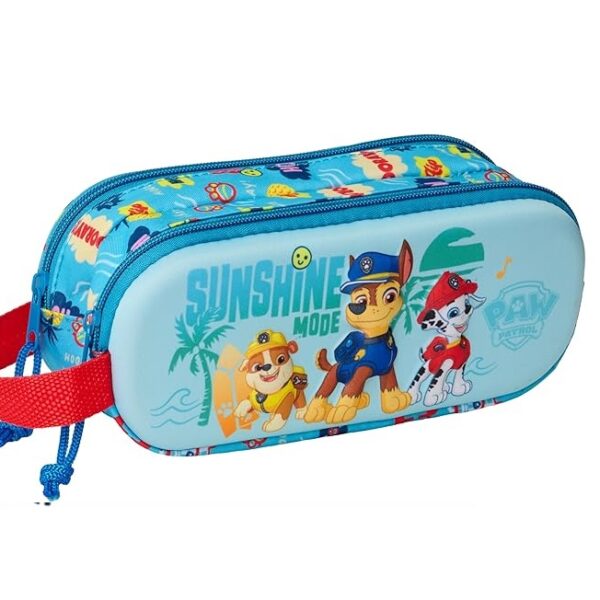 Portatodo Doble 3D PAW PATROL 3D 21x6x8 cm