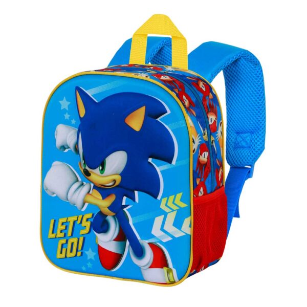 Mochila 3D Elite Sonic Go. Sonic 25x30cmx10cm