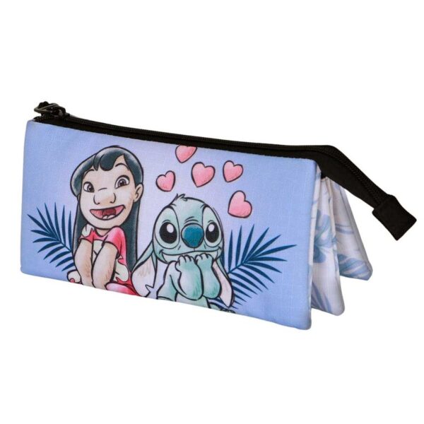 Portatodo Couple Stitch Disney Triple 11x23x8cm.