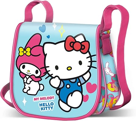 Bolso Muffin Mini Sanrio Unisex Kids, Azul Hello Kitty 6x17x16 cm