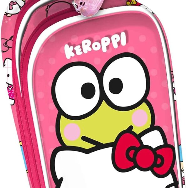 Estuche Portatodo 3D Doble Karactermania Sanrio Hello Kitty Funny 22 x 10 cm