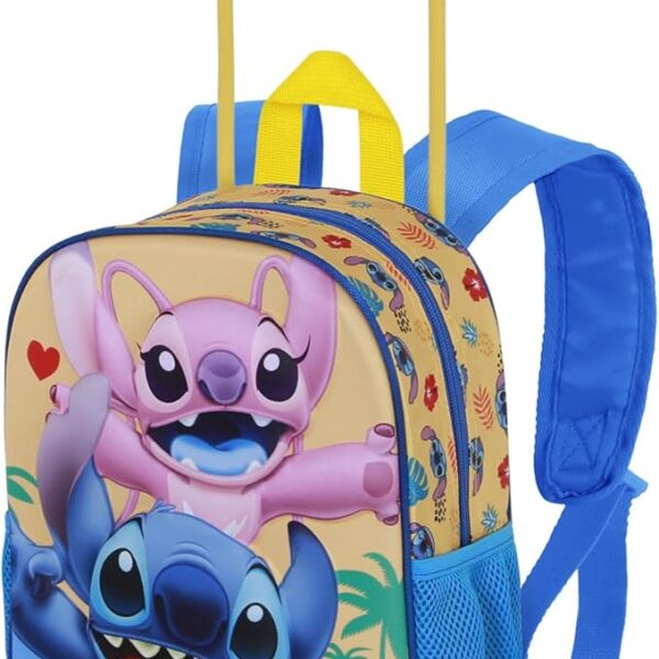 Mochila 3D con Ruedas Pequeña Disney Lilo y Stitch Ocean 26 x 34 cm