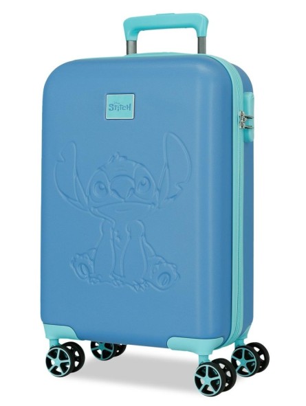 Maleta trolley ABS Azulon Stitch Disney 55x36x20cm