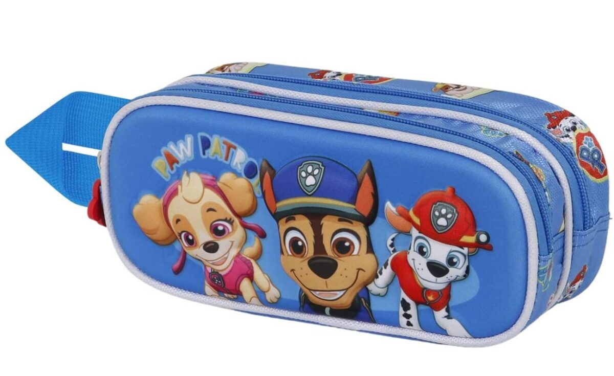 Portatodo Doble 3D Patrulla Canina 22x9.5x8cm - Imagen 1
