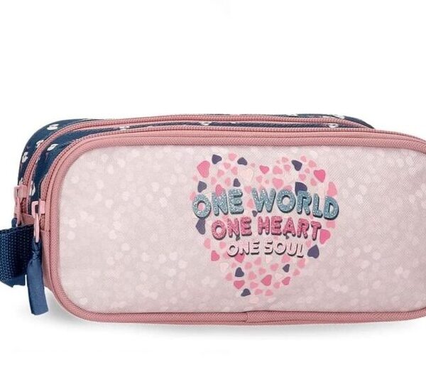 Portatodo Doble Roll Road One World 23x9x7cm.