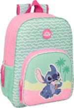 Mochila Infantil Adaptable a Carro STITCH ICE CREAM 33x14x42 cm