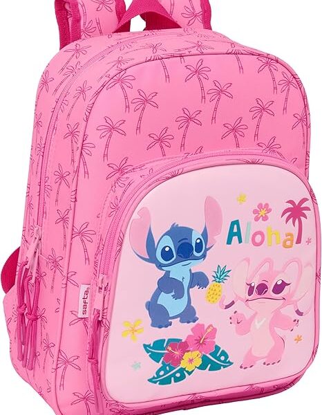 Mochila Escolar Infantil STITCH CHILL 26x11x34 cm