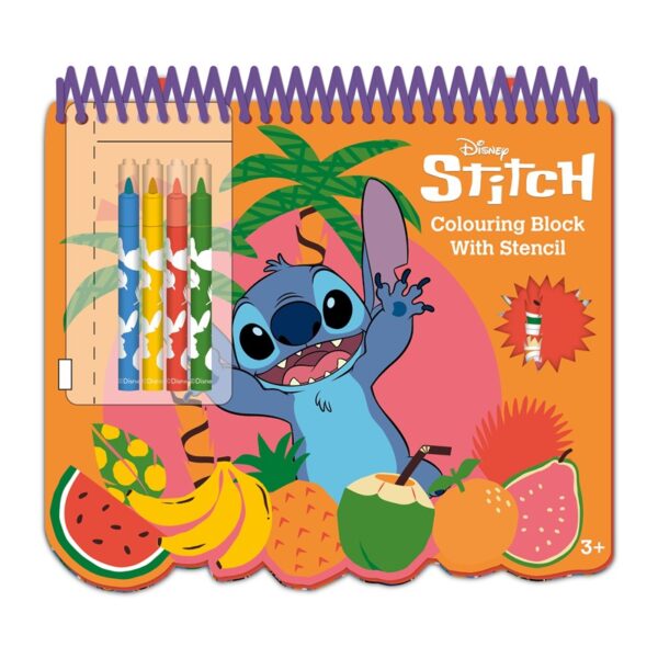 LIBRO DE COLOREAR+PACK ROTULADORES LILO&STITCH
