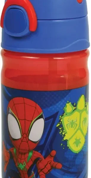 Botella Con pajita Sin BPA Spidey 350ml.
