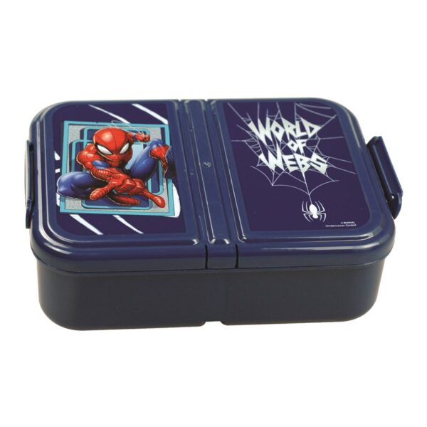 Sandwichera con 3 compartimentos Spiderman