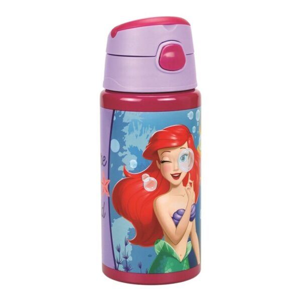 Botella Aluminio Flip Princesas 500ml.