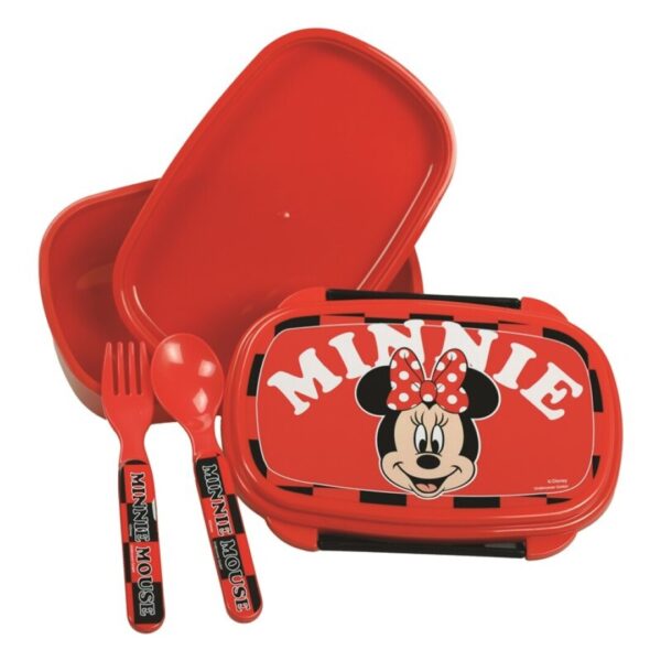 Sandwichera con cubiertos Minnie